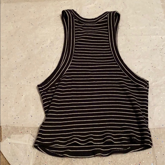 Garage Striped Black and White Tank Size Small - Picture 2 of 2